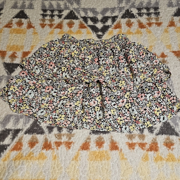 NOBO No Boundaries Layered Playful Floral Skirt Girls Size Medium 7-9 - Picture 2 of 5